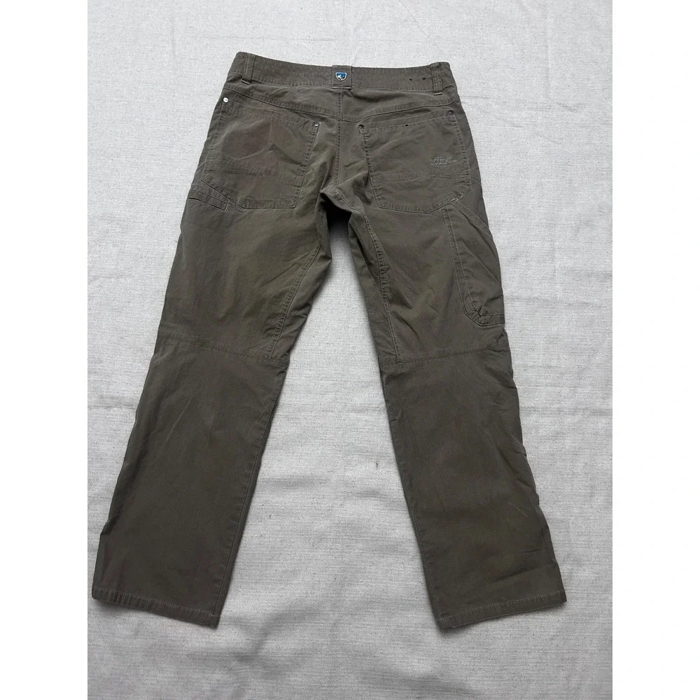 Kuhl Vintage Patina Dye Pants Men's 32x28 Brown Outdoor Hiking Casual Stretch